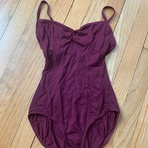 Maroon leotard/bodysuit